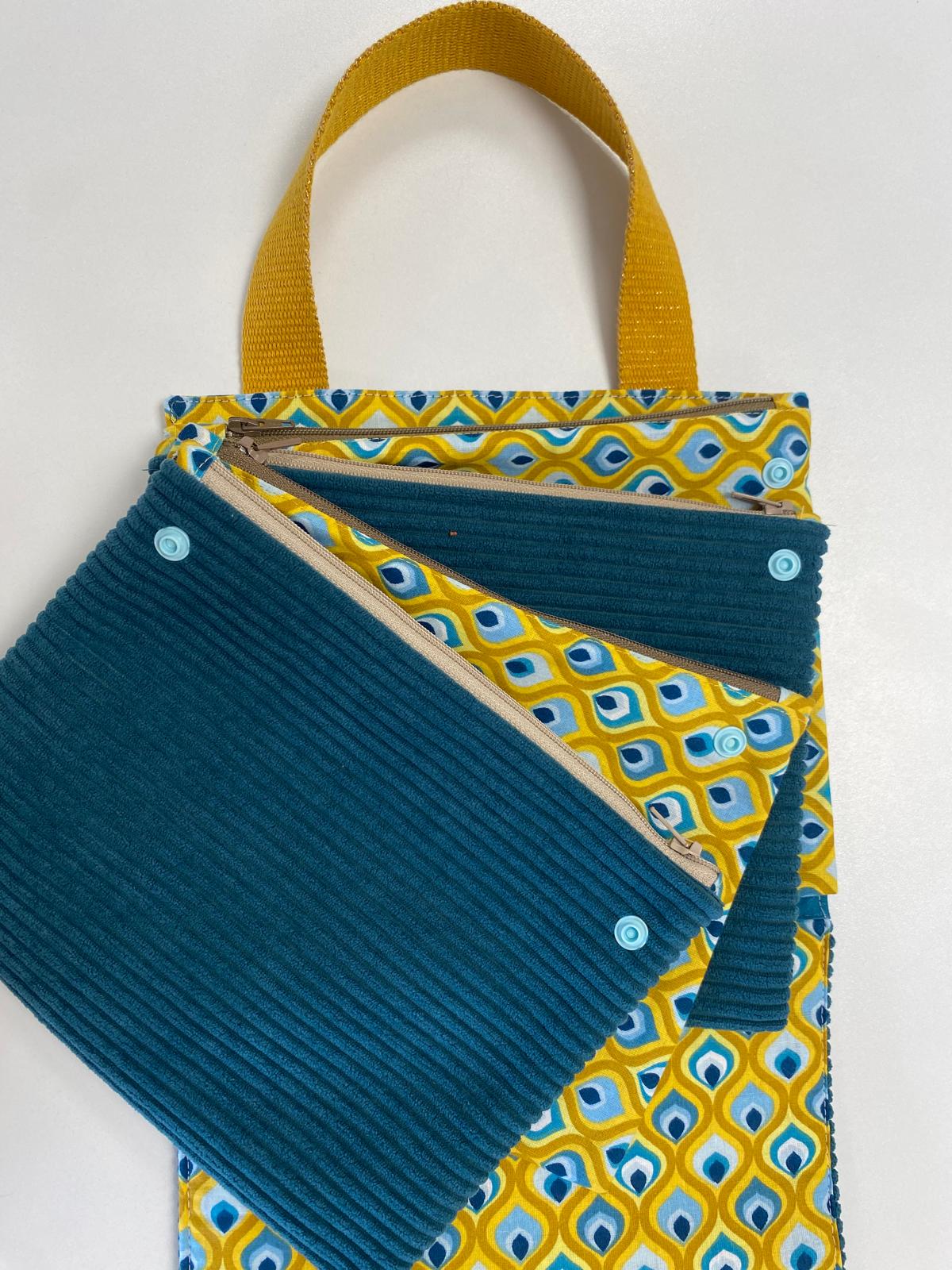 Anaïs – Le sac aux quatre pochettes | G. Création