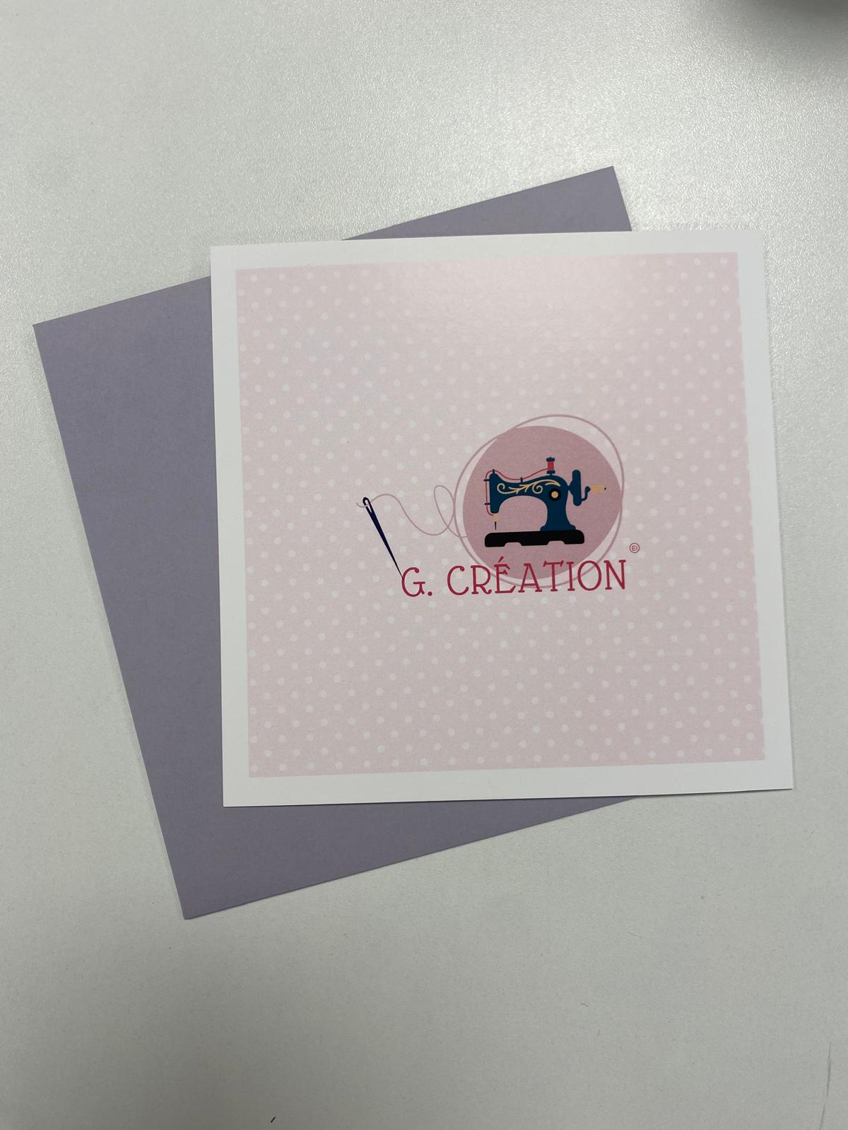Carte cadeau couture | G. Création