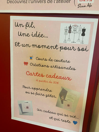 Carte cadeau couture | G. Création